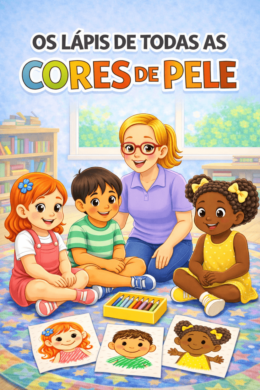 Capa do livro Os Lápis de Todas as Cores de Pele