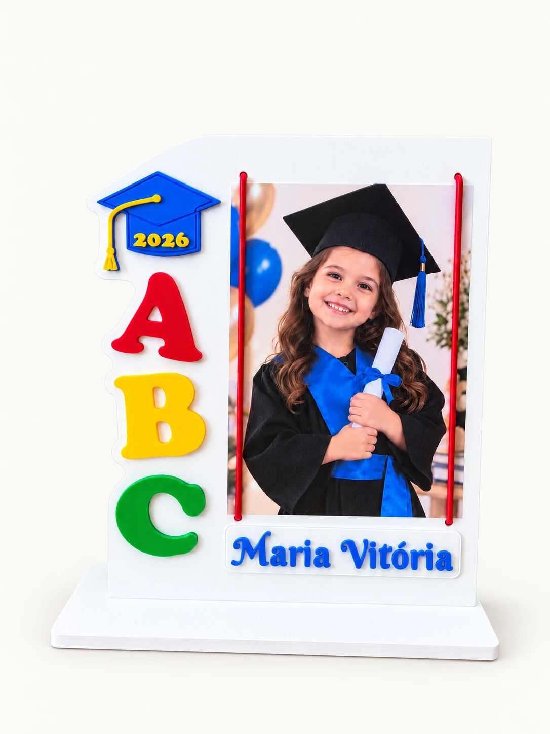 Porta-Retrato ABC · Cores primárias · com nome · 20 unidades — foto 1